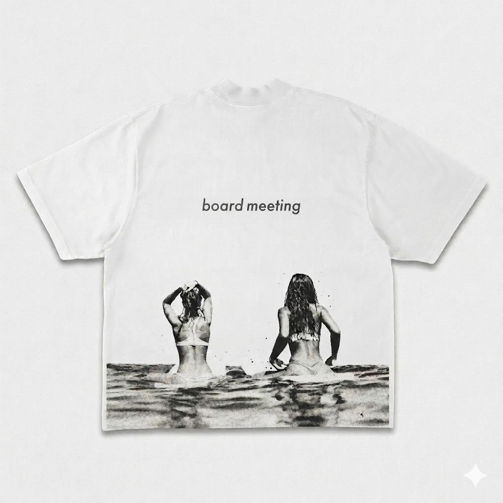 Board Meeting - Oversized Heavyweight Surfing Unisex T Shirt
